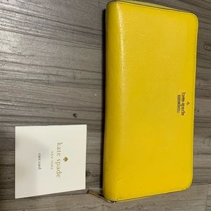 Kate spade yellow wristlet
